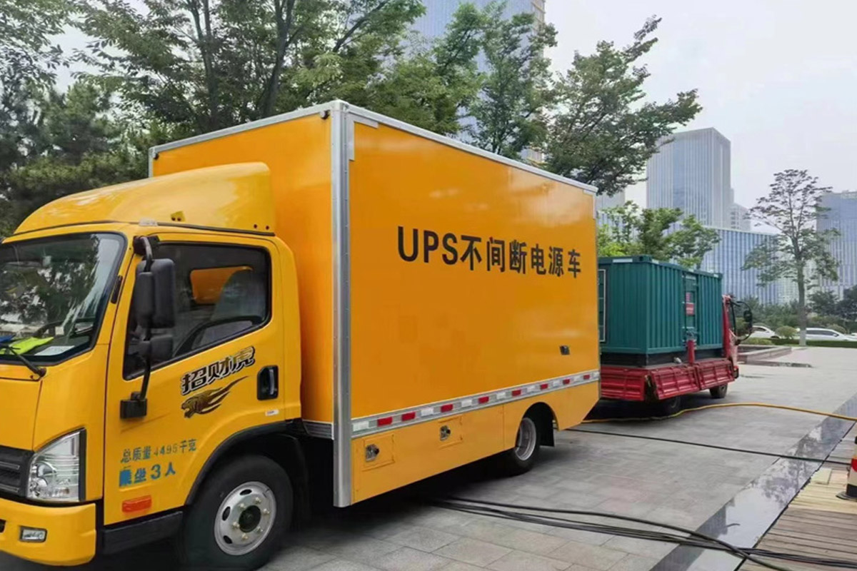 乳源发电机租赁施工现场